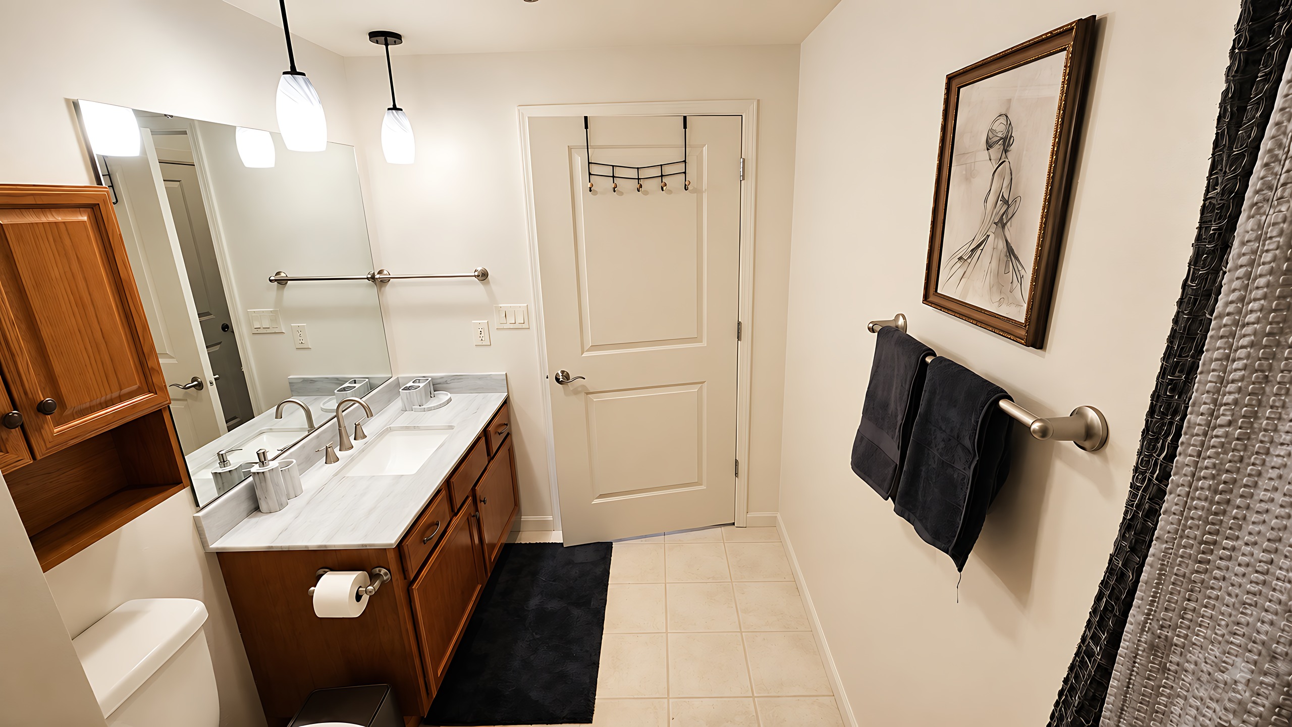 Primary bathroom, vanity, Unit 416