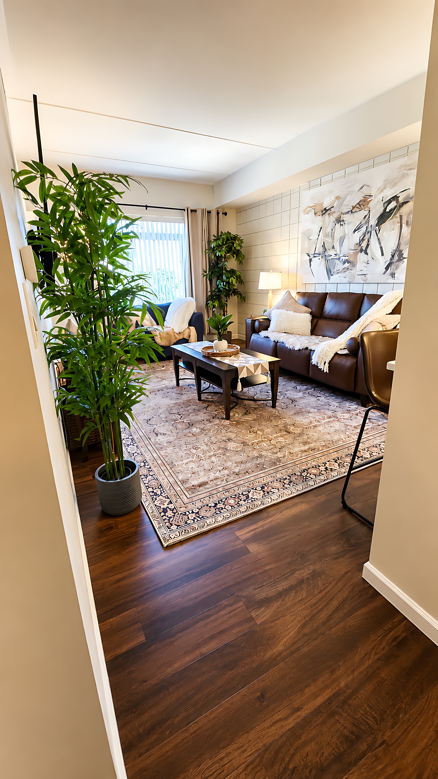 Hallway toward living room, Unit 416